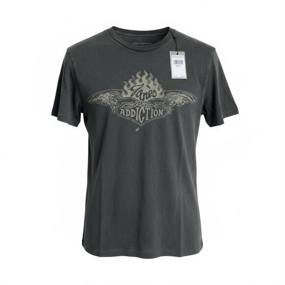 John Varvatos x Janes Addiction 2024 Band Tee NWT Size S Distressed Black Small - Picture 1 of 8